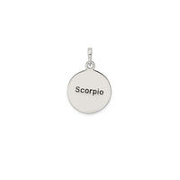 Antique-Finish Scorpio Zodiac Pendant (Silver)