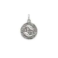 Antique-Finsh Pisces Zodiac Pendant (Silver) Popular Jewelry New York