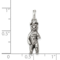 Standing Up Textured Bear (Silver)