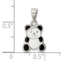 Enamel Panda Pendant (Silver)