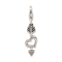 Heart and Arrow Pendant (Silver)