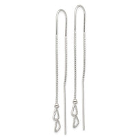 Drop Heart Earrings (Silver 925)