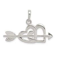 Heart and Arrow Pendant (Silver)