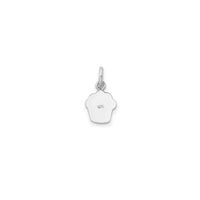 Enameled Multicolor Sprinkles Cupcake Pendant (Silver)