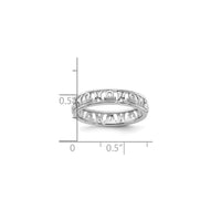 Libra Zodiac Sign Band Ring (Silver)