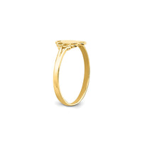 Filigree Oval Flower Signet Kid's Ring (14K)