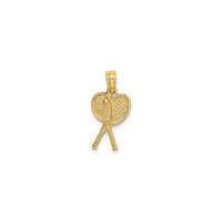 Tennis Racquets Pendant (14K)