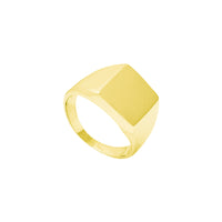 Hollow Rectangular Signet Ring