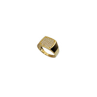 Rectangle Shape Cubic Zirconia Ring (14K)