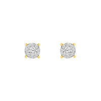 Round Diamond Stud Earrings (14K)