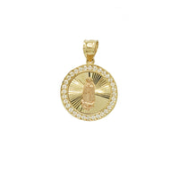 Guadalupe Virgin Oval Pendant (14K)