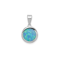 Round Opal Pendant (Silver)