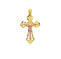 Yellow Gold Filigress Cross Pendant (14K)