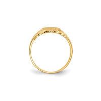 Filigree Shank Signet Ring (14K)