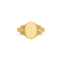 Filigree Shank Signet Ring (14K)