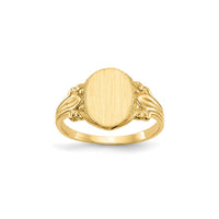 Filigree Shank Signet Ring (14K)