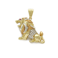 Roaring Lion CZ Pendant (14K)