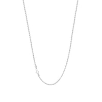 Solid 1mm Rope Chain (Silver)