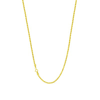 Solid 1mm Rope Chain (Silver)