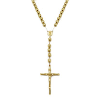 Rosary Tetrahydra Diamond Cut Necklace (14K) Popular Jewelry New York