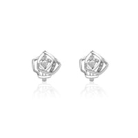Rose Outline CZ Huggie Earrings (14K) Popular Jewelry New York