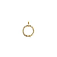 Round Hole CZ Pendant (14K)