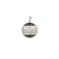 Round Last Supper CZ Pendant (Silver)