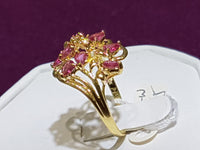 Floral Vine Ruby Ring 14K - Lucky Diamond 恆福珠寶金行 New York City 169 Canal Street 10013 Jewelry store Playboi Charlie Chinatown @luckydiamondny 2124311180