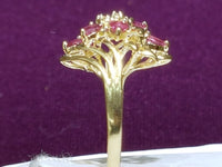 Floral Vine Ruby Ring 14K - Lucky Diamond 恆福珠寶金行 New York City 169 Canal Street 10013 Jewelry store Playboi Charlie Chinatown @luckydiamondny 2124311180