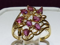 Floral Vine Ruby Ring 14K - Lucky Diamond 恆福珠寶金行 New York City 169 Canal Street 10013 Jewelry store Playboi Charlie Chinatown @luckydiamondny 2124311180