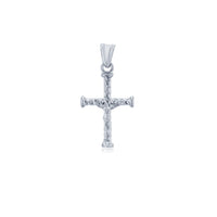 White Gold Crucifix Rope Pendant (14K)