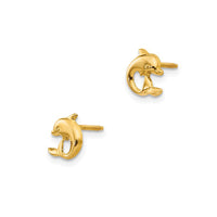 Dolphin Stud Earrings (14K)