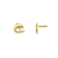 Dolphin Stud Earrings (14K)