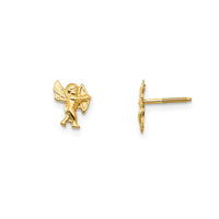 Glossy Cupid Stud Earrings (14K)