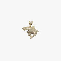 Iced-Out Shark Attack Pendant (10K)