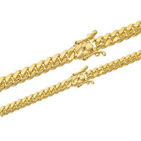 Miami Cuban Bracelet Silver (Yellow)