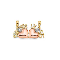 Break Apart Tricolor "Sisters" Pendant (14K)