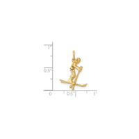 Snow Skier Pendant (14K)
