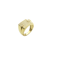 Square CZ Ring (14K)