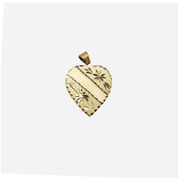 Heart-Shaped Tag Pendant (14K)