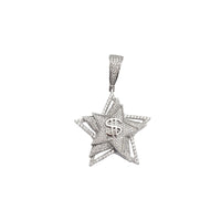 Stars With Dollar Sign Pendant (Silver)