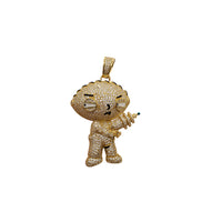 Iced-Out Stewie Pendant (Silver)