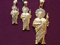 Saint Jude Diamond Cut Pendant in 10K or 14K - Lucky Diamond 恆福珠寶金行 New York City 169 Canal Street 10013 Jewelry store Playboi Charlie Chinatown @luckydiamondny 2124311180