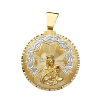 Saint Barbara Medallion Pendant (14K) Popular Jewelry New York