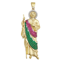 Saint Jude CZ Pendant (14K) Popular Jewelry New York