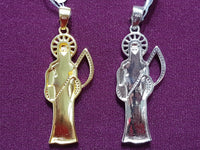 Santa Muerte CZ Silver Pendant - Lucky Diamond 恆福珠寶金行 New York City 169 Canal Street 10013 Jewelry store Playboi Charlie Chinatown @luckydiamondny 2124311180