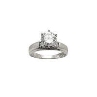 Satin Finish 6-Prong Engagement Ring (14K) Popular Jewelry New York