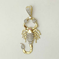 Scorpion CZ Pendant (14K).
