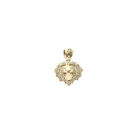 Semi-Icy Lion Head Pendant (10K)