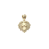 Semi-Icy Lion Head Pendant (10K)